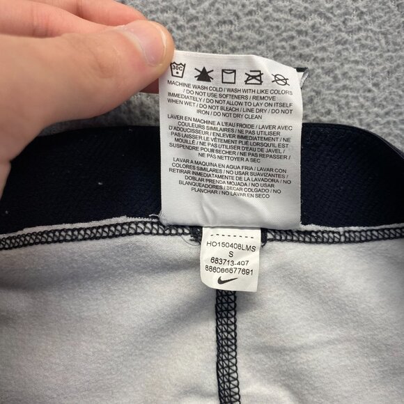 Nike pro Womens leggings printed black blue skinny athletic size small - Picture 7 of 10